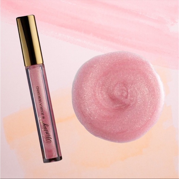 5 for 25⚡️Vintage Sparkling Lip Gloss by Jessica Liebeskind in Pink Sequin - Picture 3 of 6